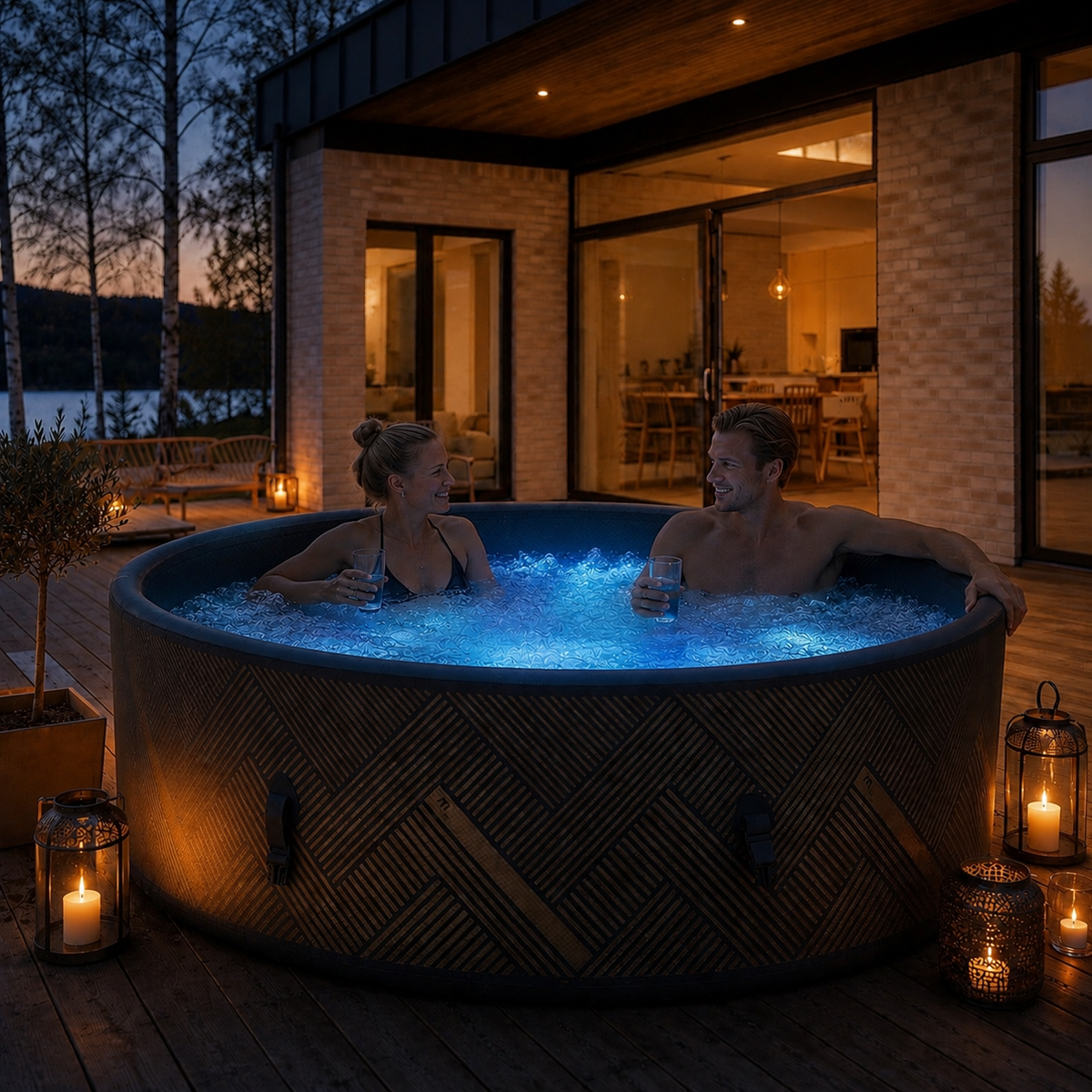 Wi-Fi Mspa Mono-ECO udendørs spa til 6 personer