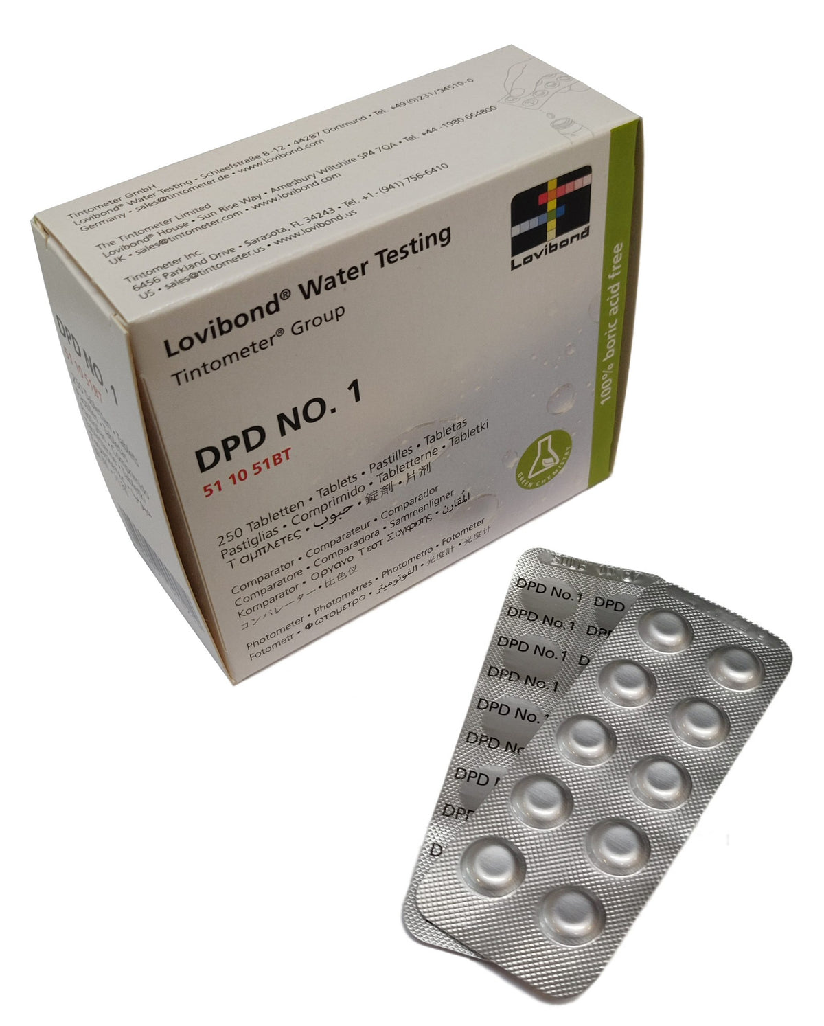 SpaCare DPD nr. 1, Frit klor testtabletter til SmartTest Photometer