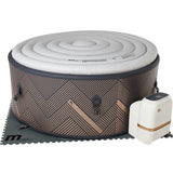 Udespa Mspa Mono med App-styring har medfølgende isolation som skumunderlag, isoleringslåg og cover