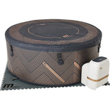 Udespa Mspa Mono med App-styring lukkes med det medfølgende isolerende tilbehør og sparer på strømmen