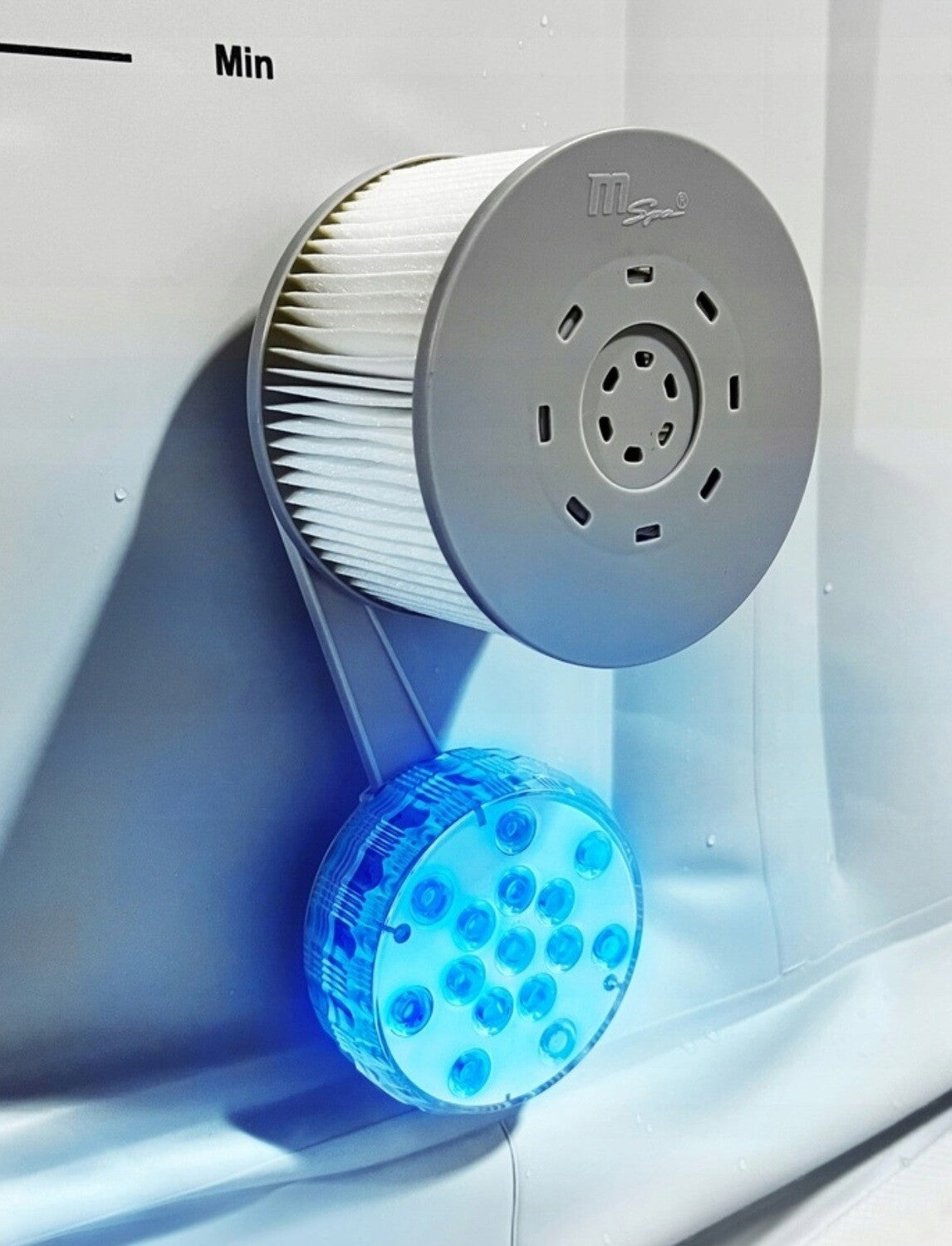 Undervandslys LED med ophæng, batteridrevet og med fjernbetjening – billede 3